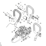 STIHL 1141-792-2902 AV-Lagerstopfen positie 6 technische tekening