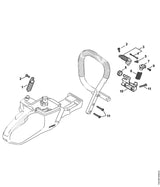 STIHL 1142-791-1900 Griffrohrhalter positie 10 technische tekening