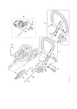 STIHL 1142-440-3023 Kabelbaum positie 19 technische tekening