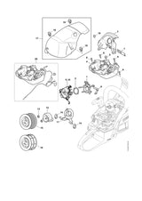 STIHL 1142-080-0905 Luftführungshaube positie 20 technische tekening