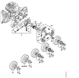 STIHL 1144-641-9400 Lagerbuchse positie 5 technische tekening