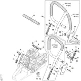 STIHL 1144-790-8100 Sicherung positie 2 technische tekening