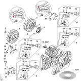 STIHL 1144-440-3012 Kabelbaum positie 26 technische tekening