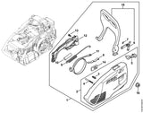 STIHL 1146-790-9101 Handschutz positie 15 technische tekening