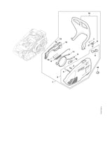 STIHL 1146-648-7700 Deckel positie 12 technische tekening