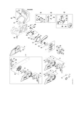 STIHL 1148-660-0701 Kettenspanner positie 35 technische tekening