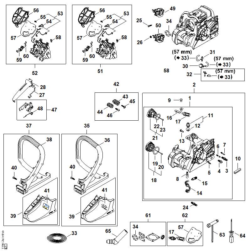STIHL 0000-359-1207 Dichtring positie 22 technische tekening