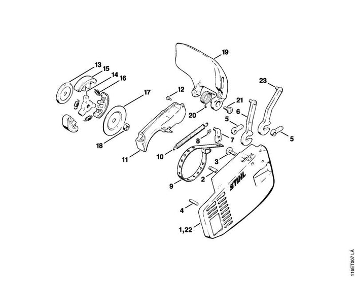 STIHL 1118-162-5200 Bolzen positie 2 technische tekening