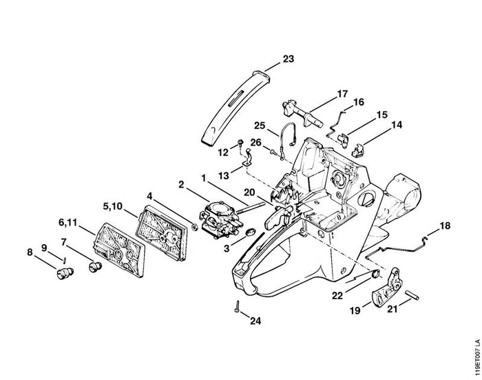STIHL 9517-003-0160 Nadelrolle DIN5402-1,5x9,8 positie 9 technische tekening