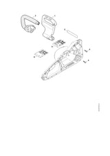 STIHL 1209-791-1701 Griffrohr positie 3 technische tekening