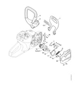 STIHL 1251-021-1101 Deckel positie 20 technische tekening