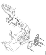 STIHL 1252-162-5000 Hebel positie 2 technische tekening