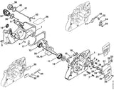 STIHL 1121-640-1905 Spannschieber positie 21 technische tekening