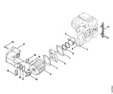 STIHL 1114-034-3001 Verdichtungsring Ø 40x1,5 mm positie 5 technische tekening