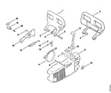 STIHL 1120-656-7700 Kettenfänger positie 19 technische tekening