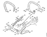 STIHL 1120-791-8400 Ring positie 18 technische tekening