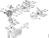 STIHL 1128-141-3201 Kühlblech positie 13 technische tekening