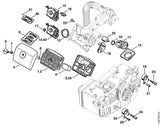 STIHL 1129-148-9200 Verschluss positie 6 technische tekening