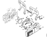 STIHL 1129-162-6600 Anschlag positie 6 technische tekening
