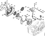 STIHL 1129-440-1100 Kurzschließleitung positie 8 technische tekening