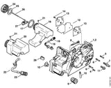 STIHL 1123-664-2400 Bundschraube positie 7 technische tekening