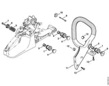 STIHL 1123-791-7300 Stopfen positie 4 technische tekening