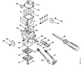 STIHL 1133-121-5400 Ventildüse positie 6 technische tekening