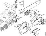 STIHL 1123-640-1900 Spannschieber positie 8 technische tekening