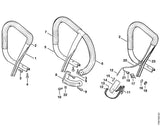STIHL 1128-790-1750 Griffrohr mit Schlauch positie 1 technische tekening