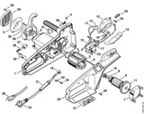 STIHL 1207-602-1204 Motorgehäuse positie 1 technische tekening