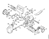 STIHL 1207-162-9300 Schraube M4x12 links positie 29 technische tekening