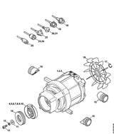 STIHL 9045-345-1280 Zylinderschraube M6x16 positie 13 technische tekening