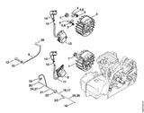 STIHL 1123-442-0401 Isolierschlauch positie 11 technische tekening