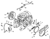 STIHL 1135-400-1203 Schwungrad positie 11 technische tekening