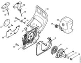 STIHL 1135-790-9100 Handschutz positie 18 technische tekening