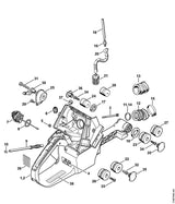 STIHL 1124-350-0825 Tankgehäuse positie 1 technische tekening