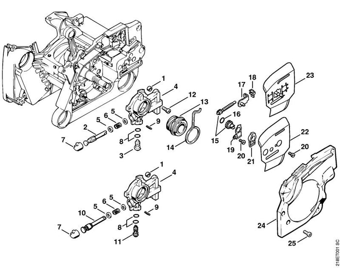 STIHL 0000-997-0629 Druckfeder positie 6 technische tekening