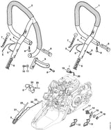 STIHL 1138-440-2201 Masseleitung positie 13 technische tekening