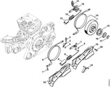 STIHL 1125-162-7905 Zugfeder positie 11 technische tekening