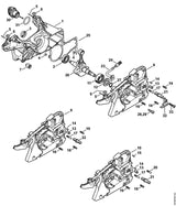 STIHL 1143-647-9400 Schlauch positie 23 technische tekening