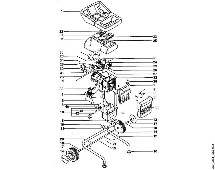 STIHL 9291-021-0220 Scheibe 13 positie 18 technische tekening