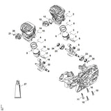STIHL 1140-034-3008 Verdichtungsring Ø 47x1,2 mm positie 8 technische tekening