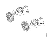 STIHL 1135-145-9002 Stopfen positie 3 technische tekening