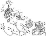 STIHL 4128-195-6200 Schlauch positie 20 technische tekening