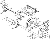 STIHL 4128-180-1111 Gaszug positie 13 technische tekening