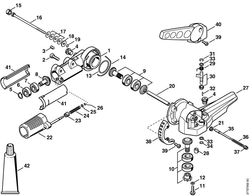 STIHL 6911-641-5000 Hülse positie 41 technische tekening