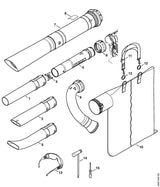 STIHL 4241-703-5600 Gitter positie 5 technische tekening