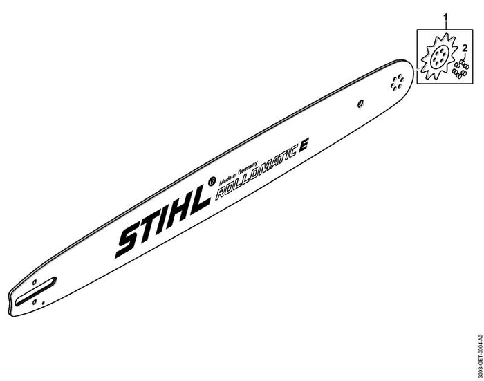 STIHL 3003-000-7831 Light 06 | 63cm/25" | 3/8" | 1,3mm/.050" positie -1 technische tekening