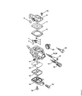 STIHL 1145-120-6800 Leerlaufstellschraube positie 19 technische tekening