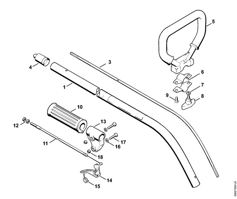 STIHL 9208-260-0900 Mutter DIN439-M6-04 positie 12 technische tekening